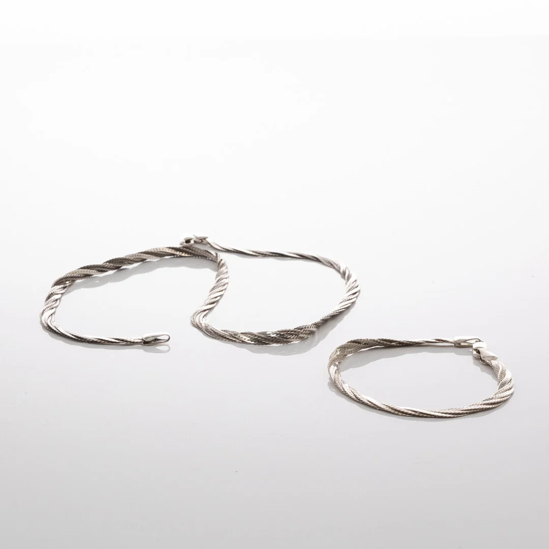 ARMBAND & COLLIER, Sterlingsilver, Hallbergs. — Jewellery Suites — Garpenhus Auktioner