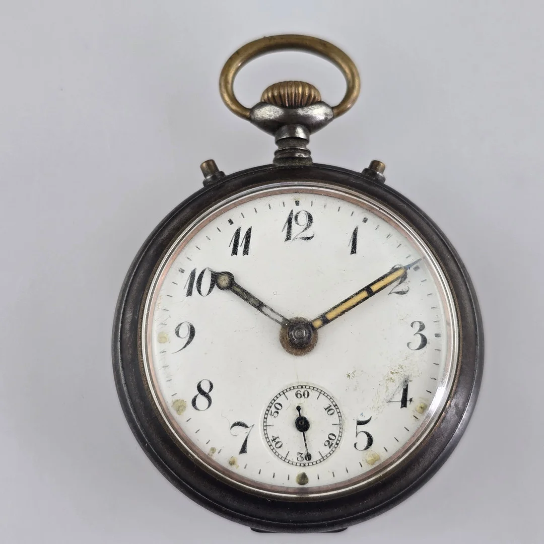 TASCHENUHR MIT WECKER - JUNGHANS, UM 1900. — Pocket & Stop Watches — Auktionshaus Blank