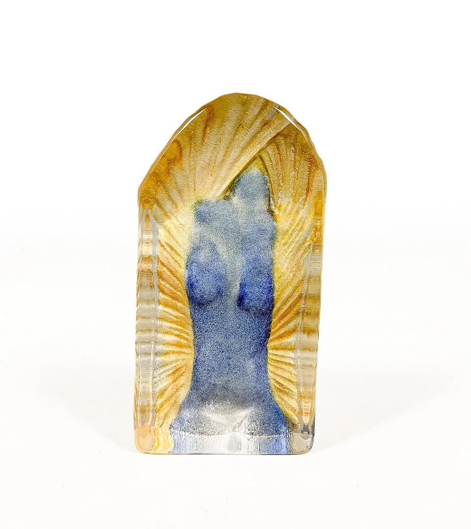 ERIKA HÖGLUND. SKULPTUR, glas, Målerås, signerad. — Art glass — Auktionshuset STO Bohuslän