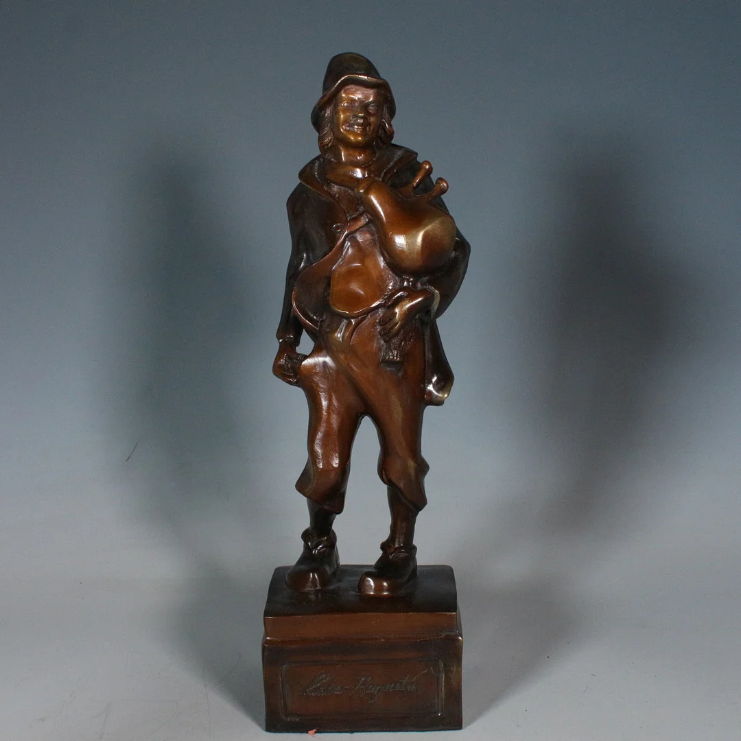P. STAFFLER. Skulptur, " Der Liebe Augustin". — Sculptures & Bronzes — Stockholms Auktionsverk Düsseldorf/Neuss