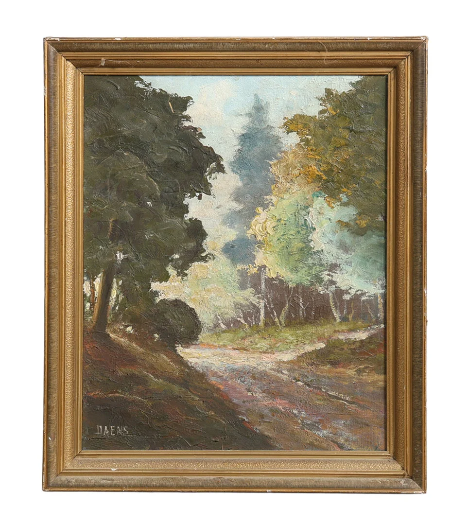 DAENS? (CONTINETAL, 20TH CENTURY) WOODLAND TRAIL. — Paintings — Bishop & Miller