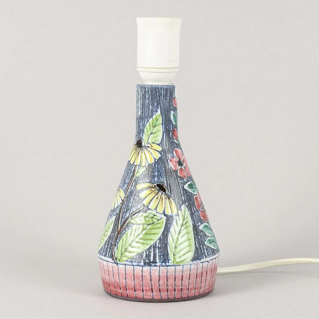 LAMPFOT keramik. — Table Lamps — Karlstad Hammarö Auktionsverk