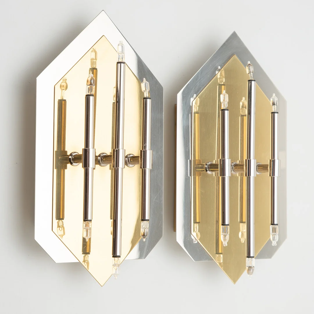 Paar Wandlampen, 1980er Jahre (2). — Wall Lights — Stockholms Auktionsverk Hamburg