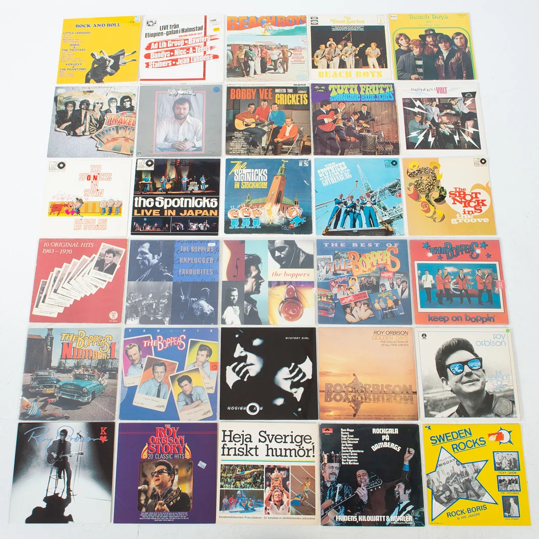 PARTI VINYLSKIVOR. 30 stycken. — Audio, Vinyl & Hi-Fi — Laholms Auktionskammare