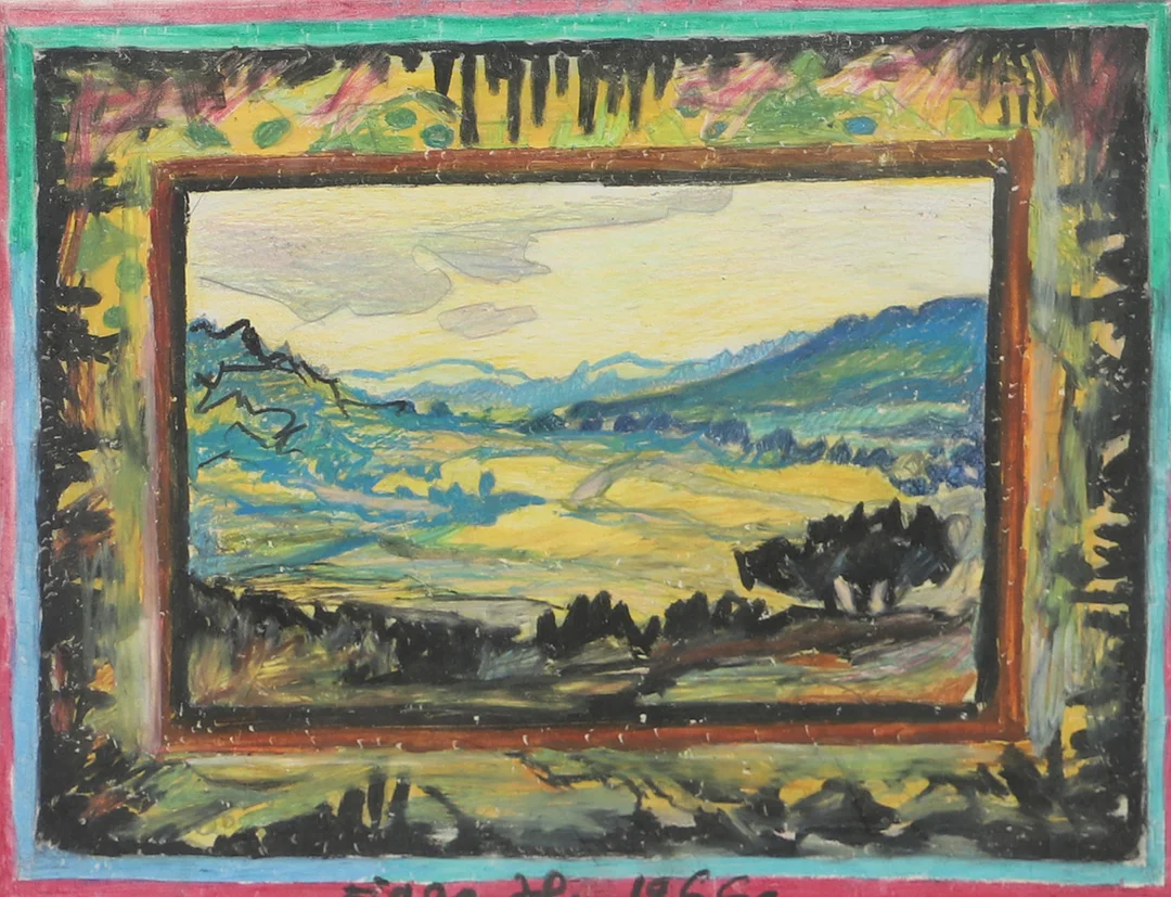 FIGGE HOLMGREN. Landskap, blandteknik, signerad Figge H. — Paintings — Helsingborgs Auktionskammare