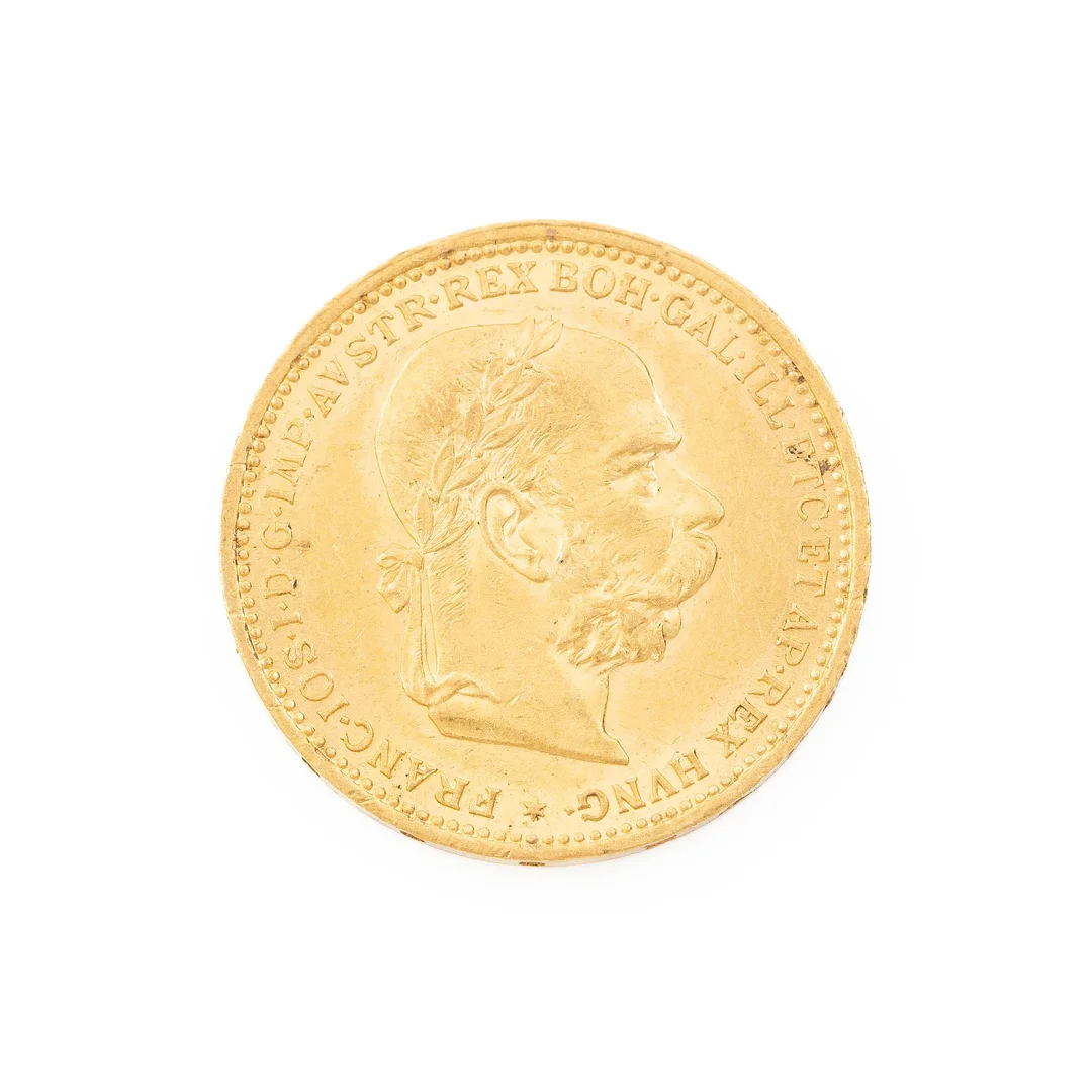 Guldmynt, Österrike-Ungern, 20 Corona, 1893. — Militaria/Mynt — Bukowskis