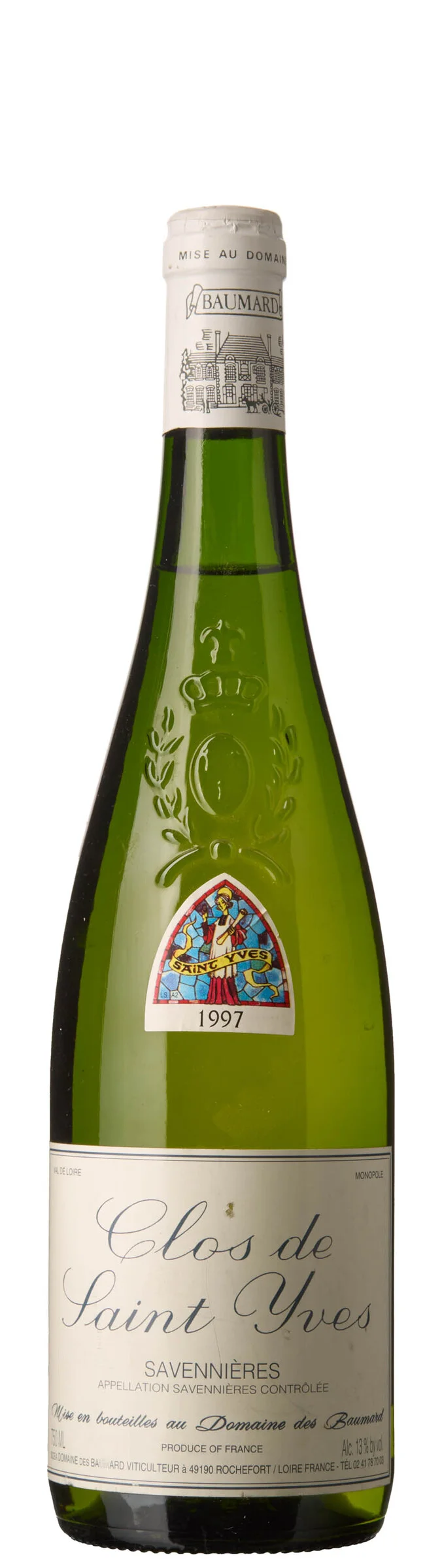 1 x Savennieres Clos de Saint Yves 1997, Domaine des Baumard — 1 x Savennieres Clos de Saint Yves 1997, Domaine des Baumard — Vin/Vin — Blomqvist