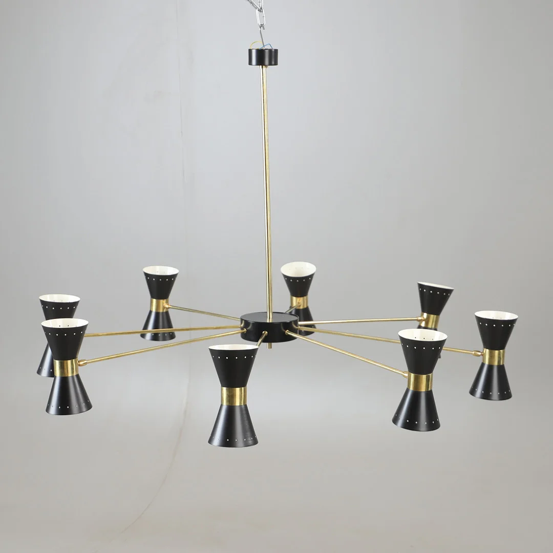 TAKLAMPA, "Diablo chandelier", Luci Progetti, Parma, Italien, samtida. — Ceiling lights — Helsingborgs Auktionskammare