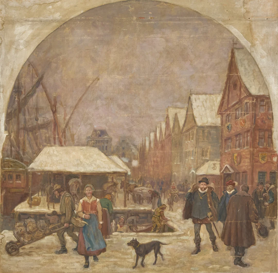 Nielsen, Eivind — "Kristoffer Valkendorf" — Kunst/Maleri — Blomqvist