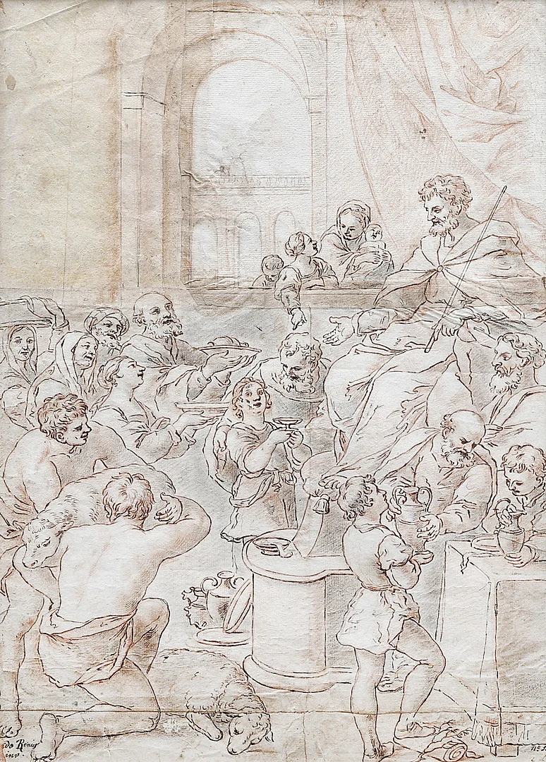 PROBABLY BOLOGNESE SCHOOL FROM THE 18TH CENTURY. Job's Triumph. — Drawings — Balclis