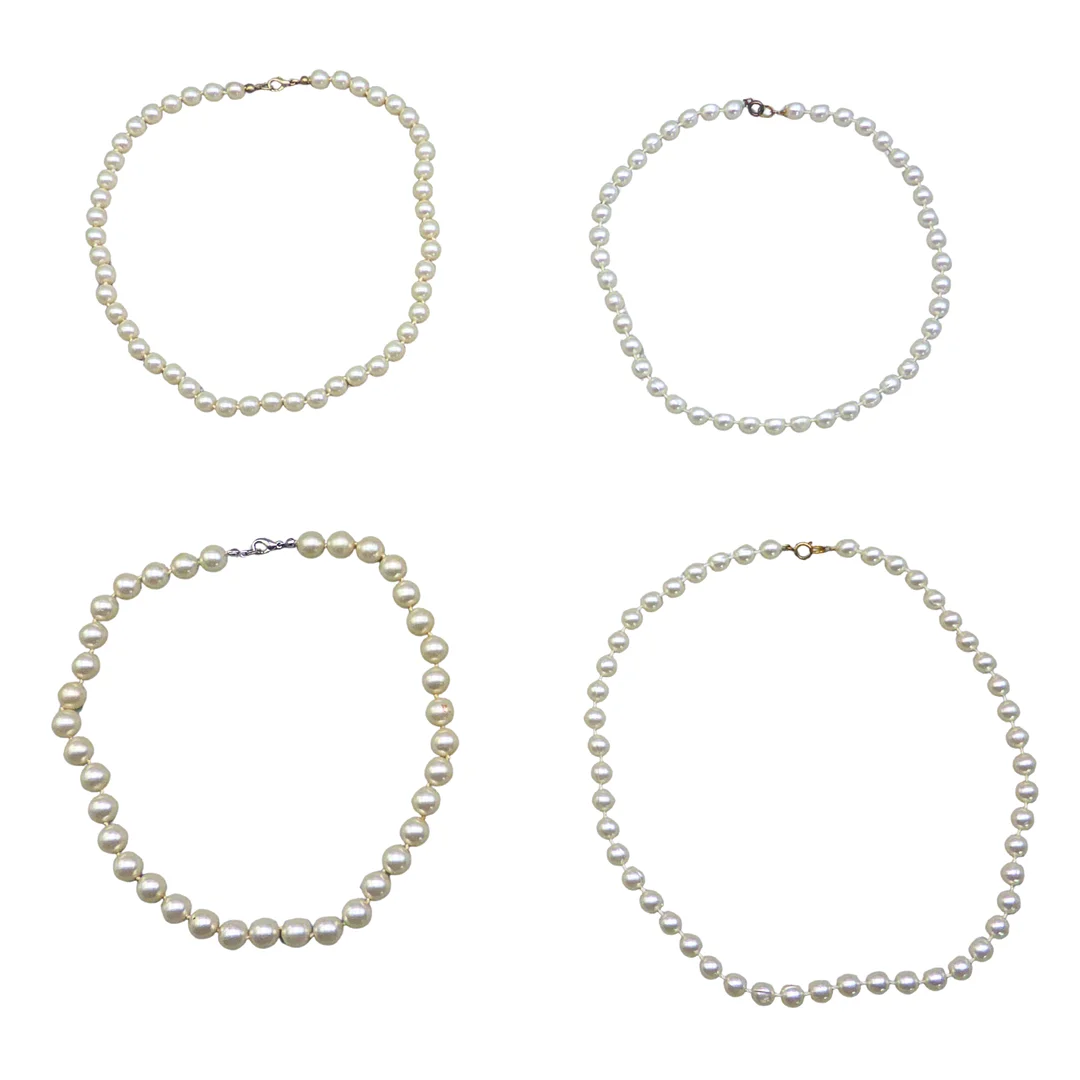 SET AUS VIER PERLENKETTEN. — Jewellery — Auktionshaus Stuber's Hammerschlag