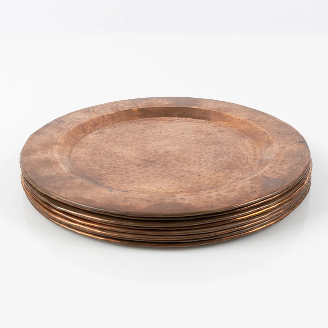 KUVERTTALLRIKAR, 8 stycken, koppar, Mexico, 1900-talets andra hälft. — Pewter, Brass & Copper — Stockholms Auktionsverk Helsingborg
