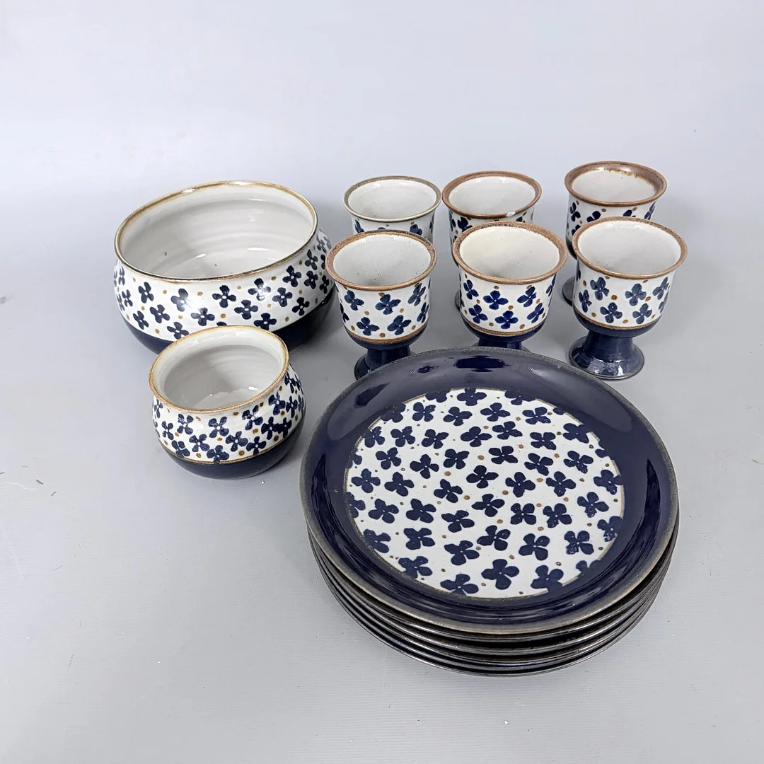 CARL-HARRY STÅLHANE. SERVISDELAR, 14 delar, stengods, signerade, Designhuset i Lidköping. — Tableware — Auktionshuset STO Bohuslän