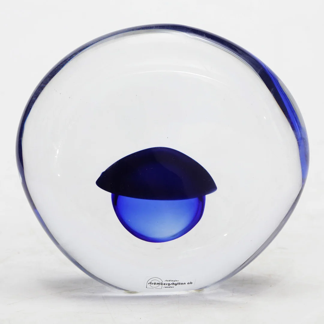 LEIF PERSSON. KONSTGLAS, unik, Studio Strömbergshyttan, signerad. — Art glass — Kalmar Auktionsverk