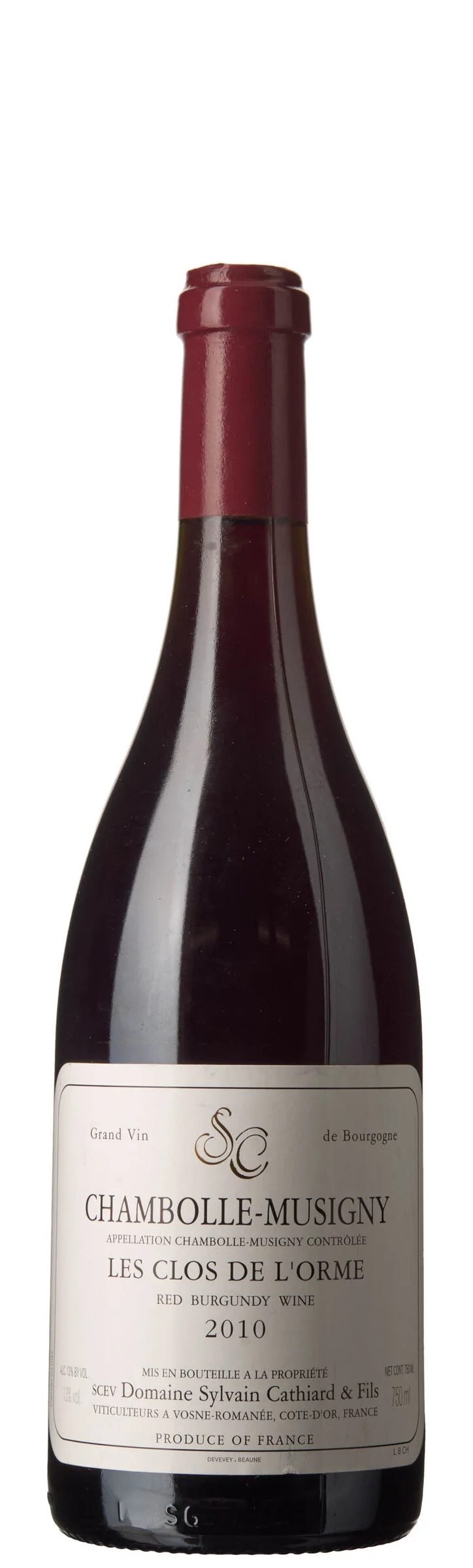 1 x Chambolle-Musigny Les Clos de l'Orme 2010, Sylvain Cathiard & Fils — 1 x Chambolle-Musigny Les Clos de l'Orme 2010, Sylvain Cathiard & Fils — Vin/Vin — Blomqvist