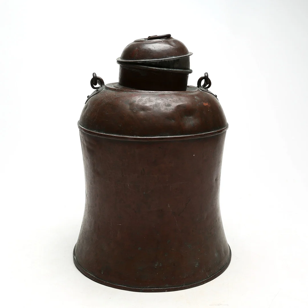 HINK, med lock, koppar, allmoge. — Other — Kalmar Auktionsverk