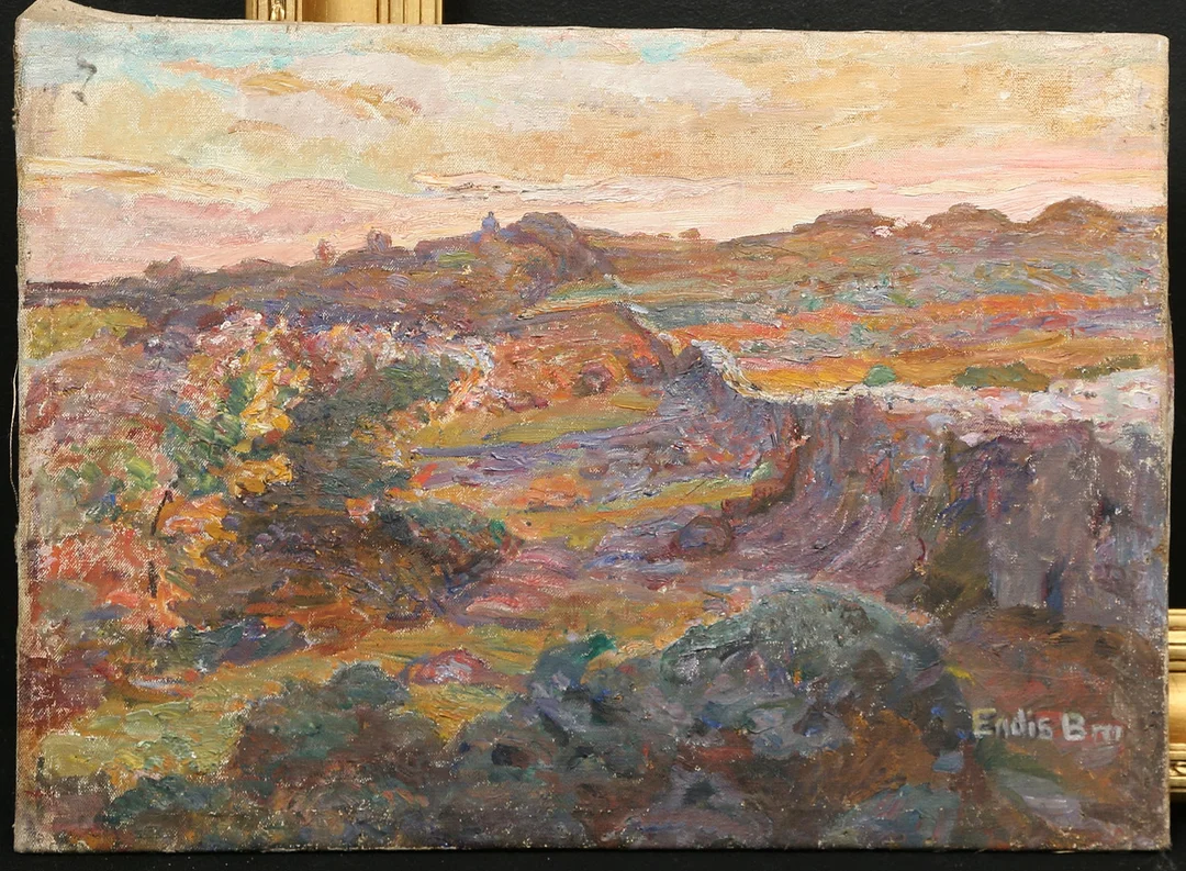 ENDIS BERGSTRÖM. olja på duk, signerad Endis Bm. — Paintings — Gomér & Andersson Linköping