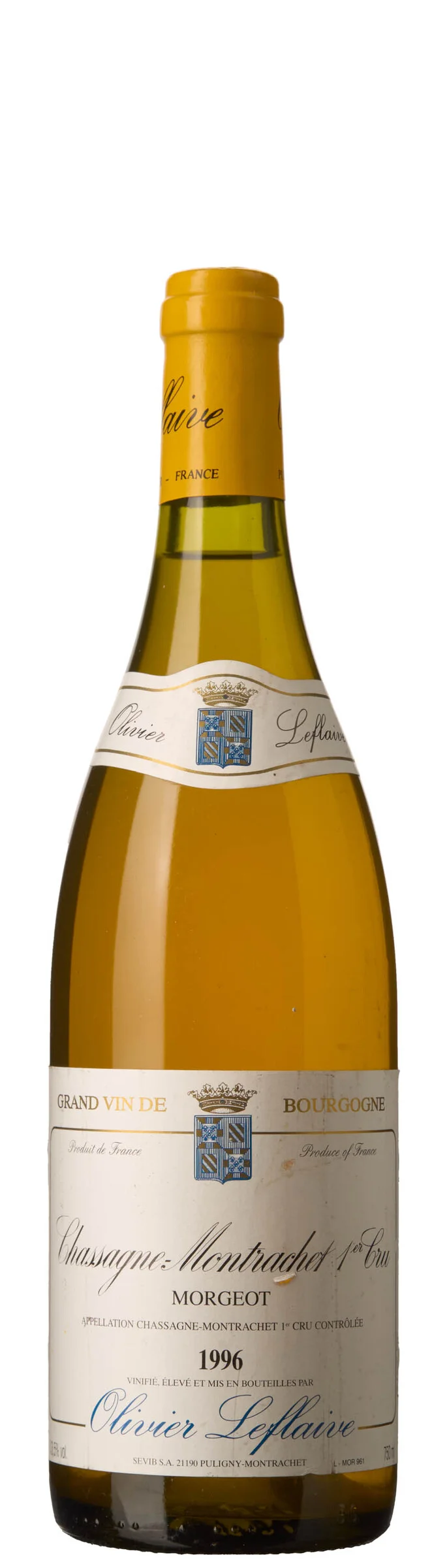1 x Chassagne-Montrachet 1er Cru Morgeot 1996, Olivier Leflaive — 1 x Chassagne-Montrachet 1er Cru Morgeot 1996, Olivier Leflaive — Vin/Vin — Blomqvist