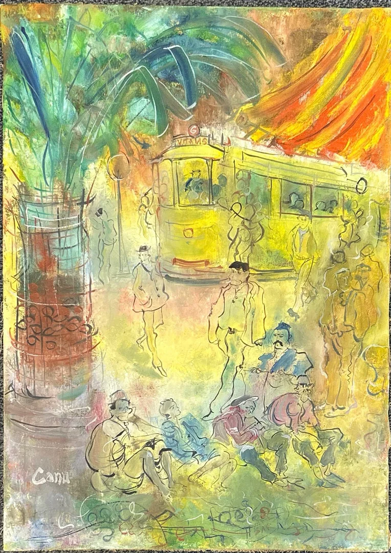 UNFRAMED OIL ON CANVAS. — Paintings — Chalkwell Auctions