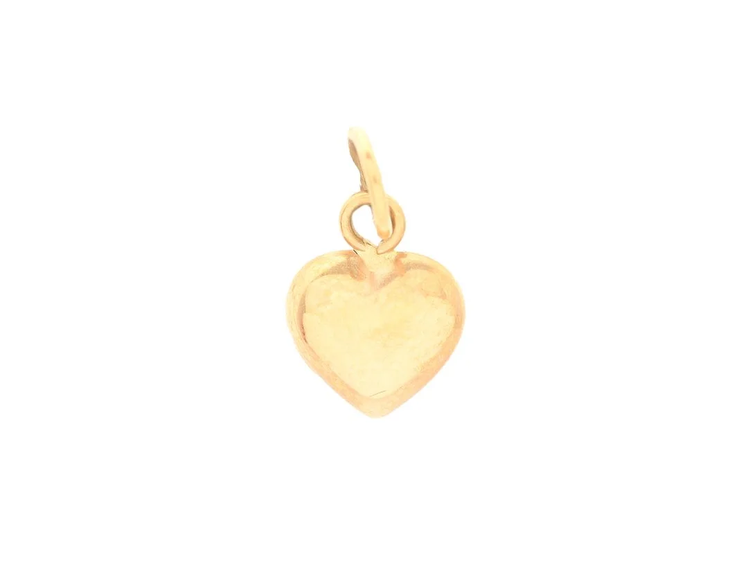 HÄNGE, 18K guld, hjärta, höjd ink. ögla 1,1 cm, vikt ca 0,2 g. — Smycken/Hänge — Kaplans