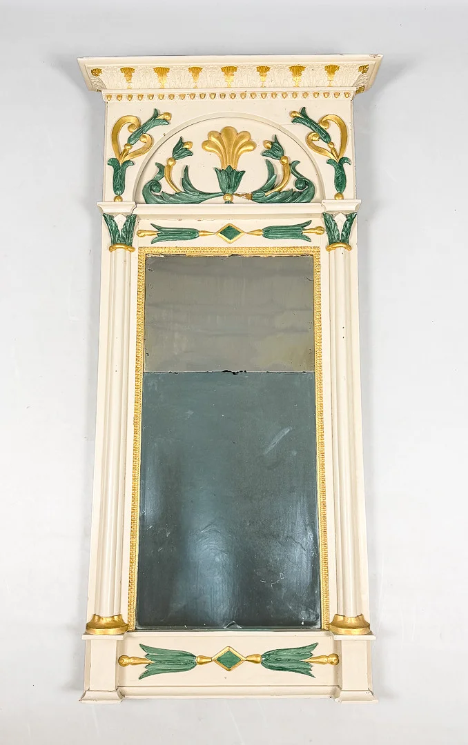 SPEGEL, empire-stil, delvis förgylld, 1800-tal. — Mirrors — Auktionshuset STO Bohuslän