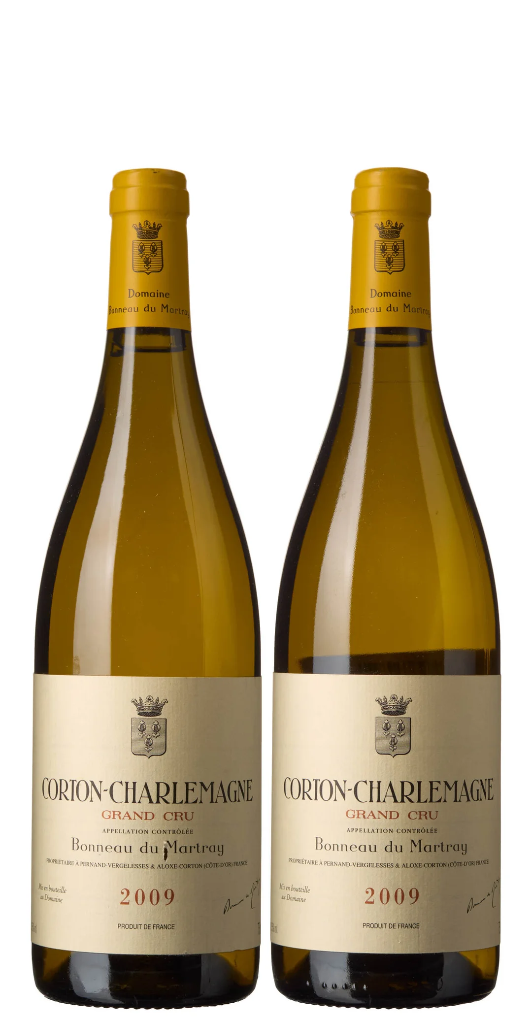 2 x Corton-Charlemagne Grand Cru 2009, Bonneau du Martray — 2 x Corton-Charlemagne Grand Cru 2009, Bonneau du Martray — Vin/Vin — Blomqvist