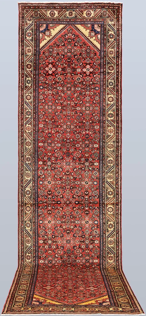 ORIENTMATTA. Hamadan gallerimodell, 453 x 120 cm. — Persian Carpets & Textiles — Gomér & Andersson Linköping