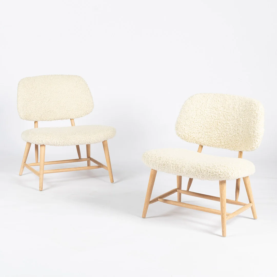 ALF SVENSSON. Fåtöljer, ett par, "TeVe", Ljungs industrier AB, Bra Bohag, modellen formgiven 1953. — Armchairs & Chairs — Stockholms Auktionsverk Helsingborg