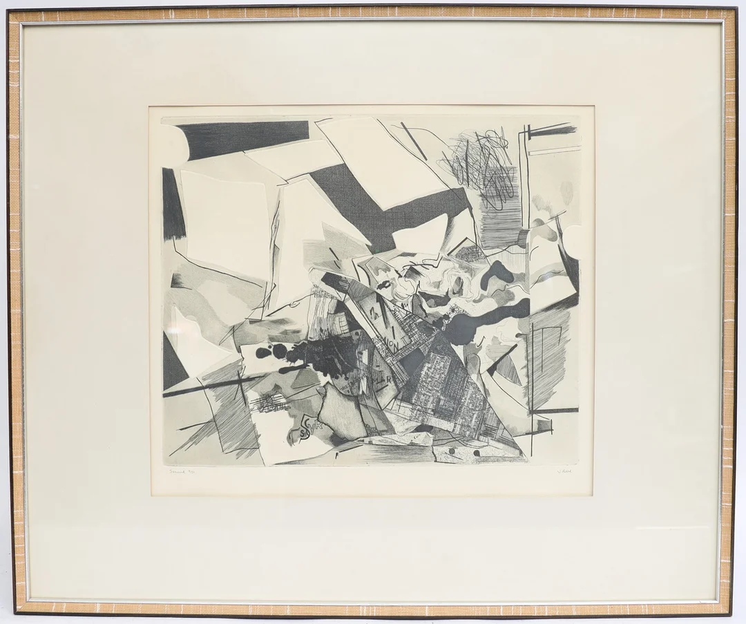 JANNE DAHL. Komposition, etsning, signerad och numrerad. — Engravings & Prints — Falun Auktionsbyrå