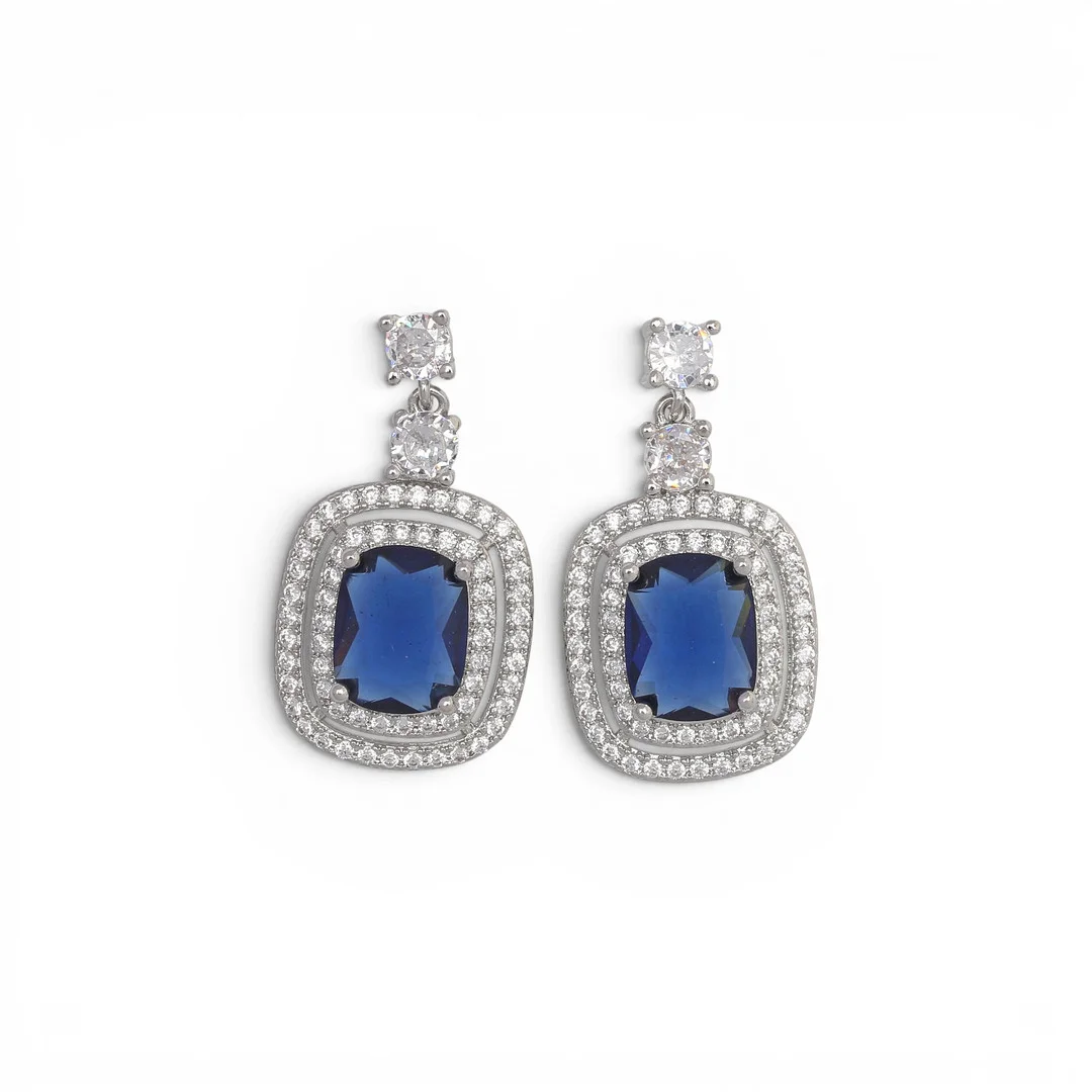 Zircons long earrings. — Earrings — Balclis