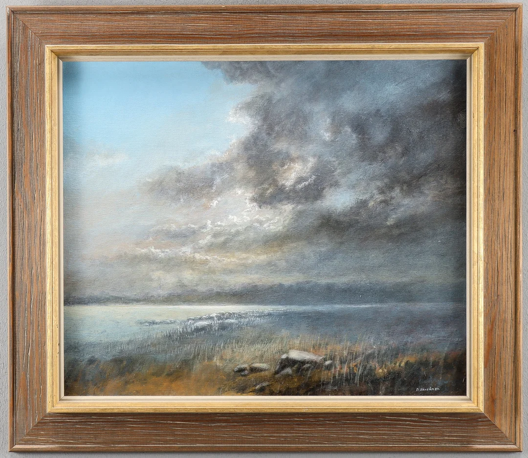 PERTTI ANTEROW VÄISÄNEN. "MOLN". — Paintings — Karlstad Hammarö Auktionsverk