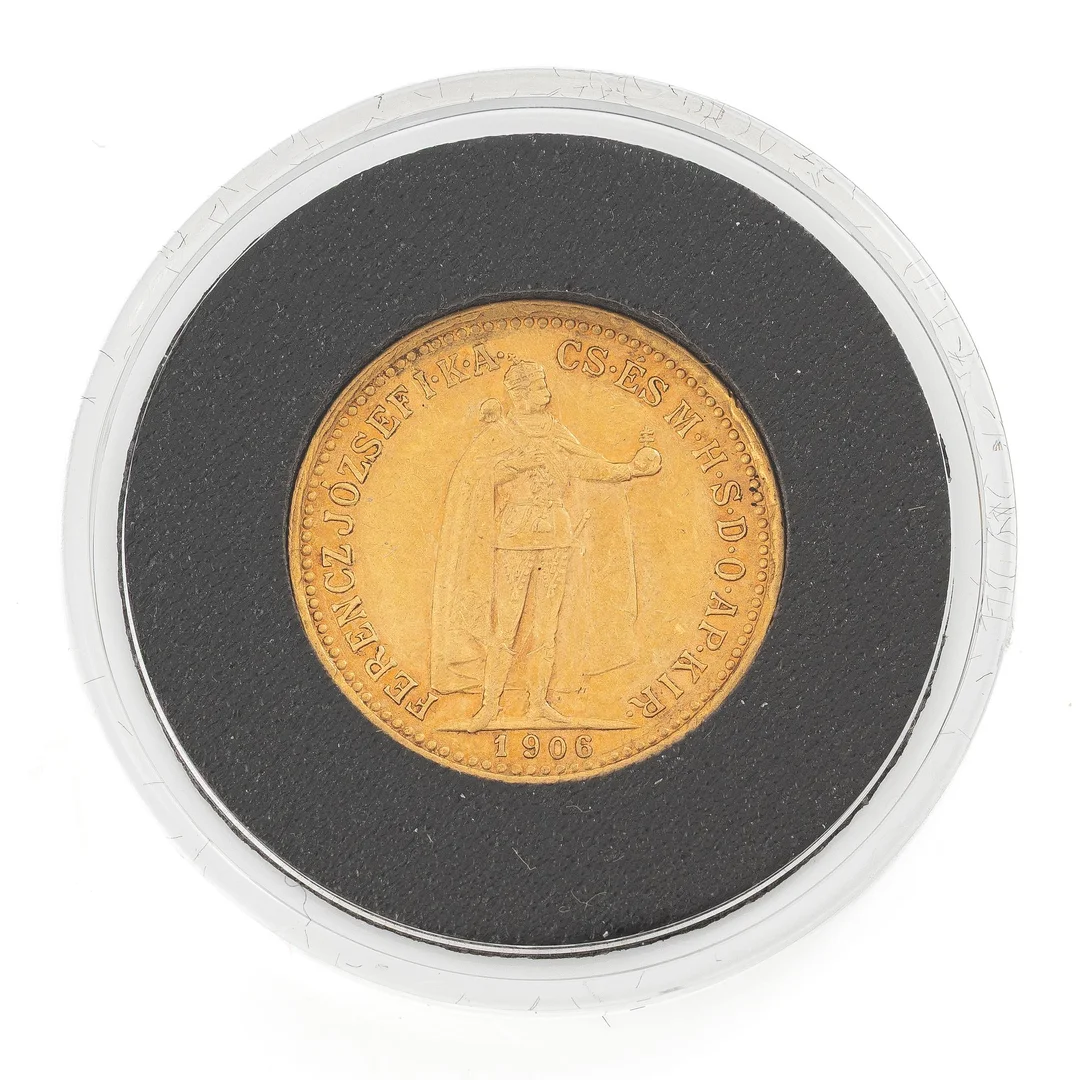 Guldmynt, Ungern, Franz Josef, 10 Korona, 1906. — Militaria/Mynt — Bukowskis