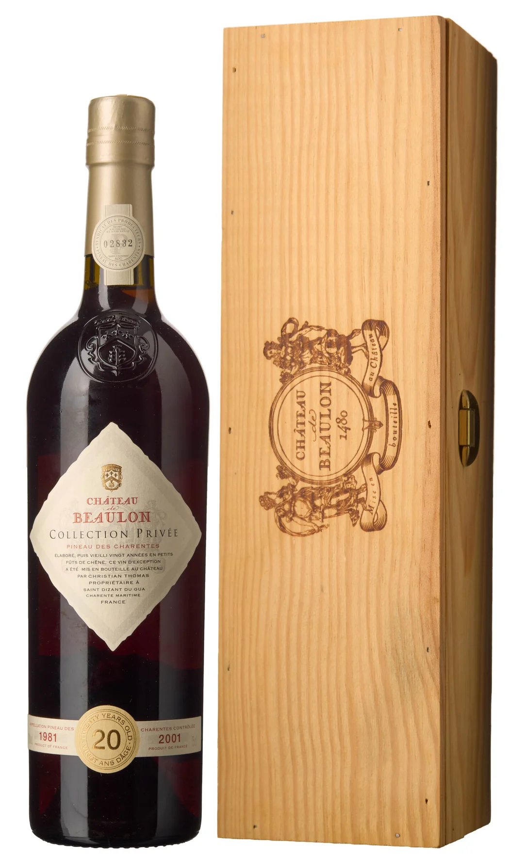 1 x Pineau des Charentes Collection Privee 20 Ans d'Age 1981 - 2001, Chateau de Beaulon (OWC) — 1 x Pineau des Charentes Collection Privee 20 Ans d'Age 1981 - 2001, Chateau de Beaulon (OWC) — Vin/Vin — Blomqvist