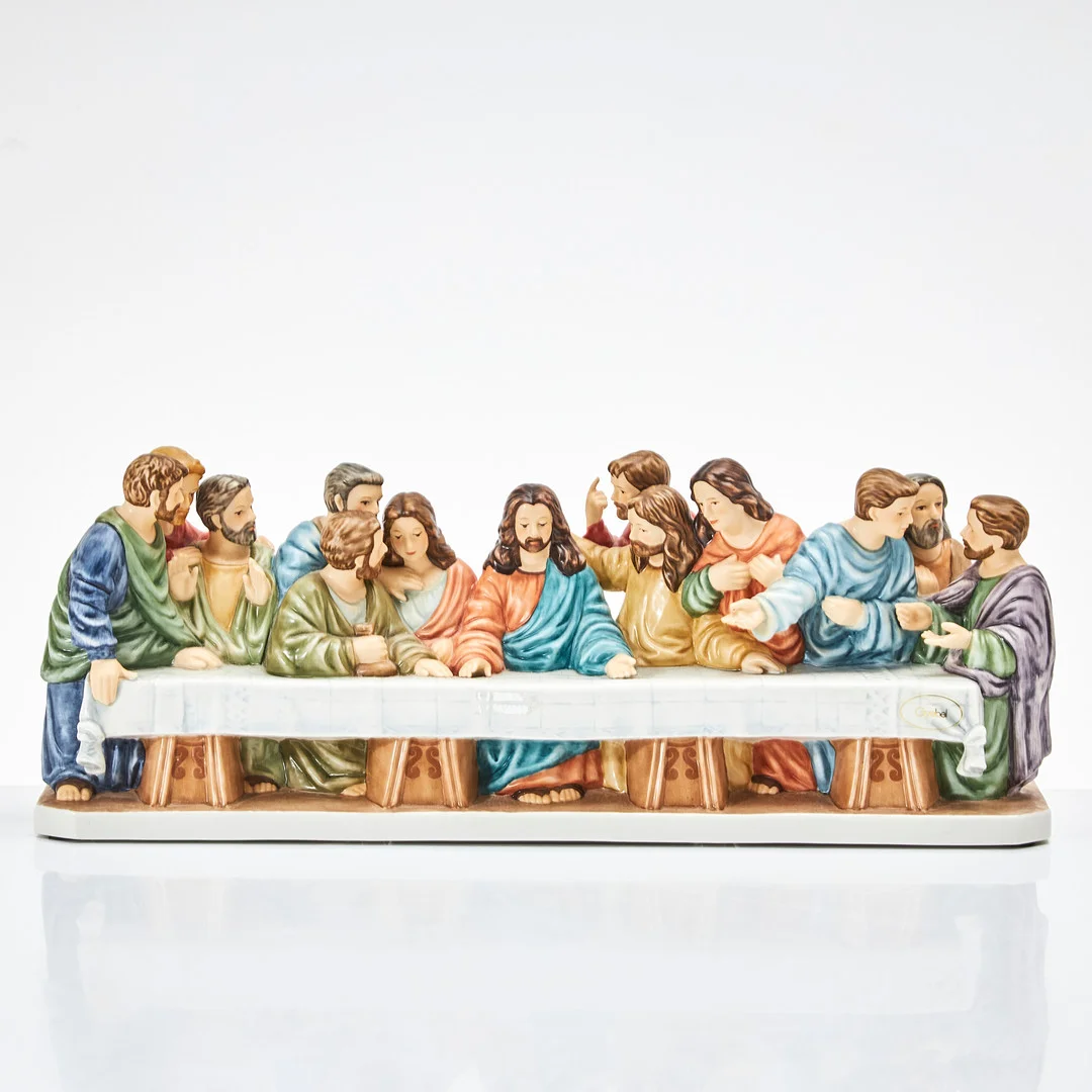 GOEBEL. "Den sista måltiden", figurin, Tyskand, porslin, numrerad. — European — Stockholms Auktionsverk Magasin 5