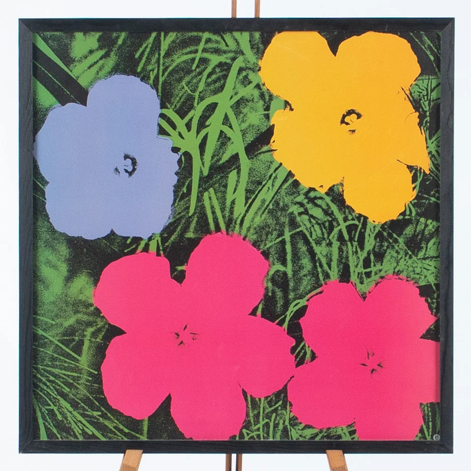 ANDY WARHOL. EFTER. "Flowers", offsettryck, teNeues, Tyskland, 1993. — Engravings & Prints — Laholms Auktionskammare