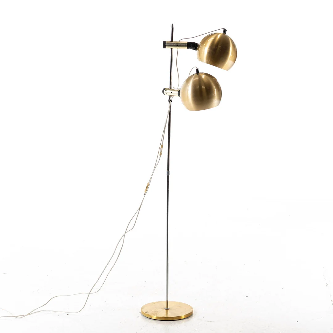 GOLVLAMPA, klotmodell, ES Horn, Danmark, 1900-talets andra hälft. — Floor lights — Handelslagret Auktionsservice