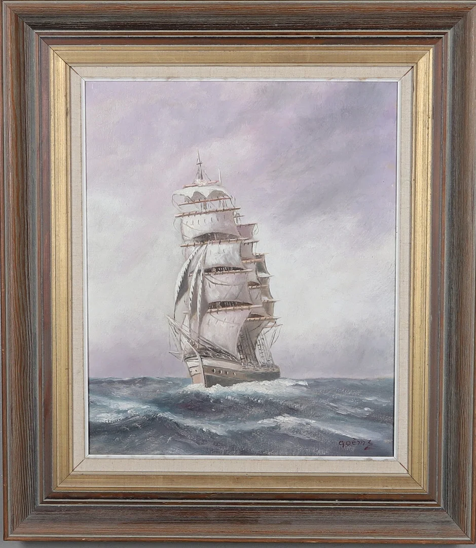 OIDENTIFIERAD KONSTNÄR. olja på duk, signerad. — Paintings — Gomér & Andersson Norrköping