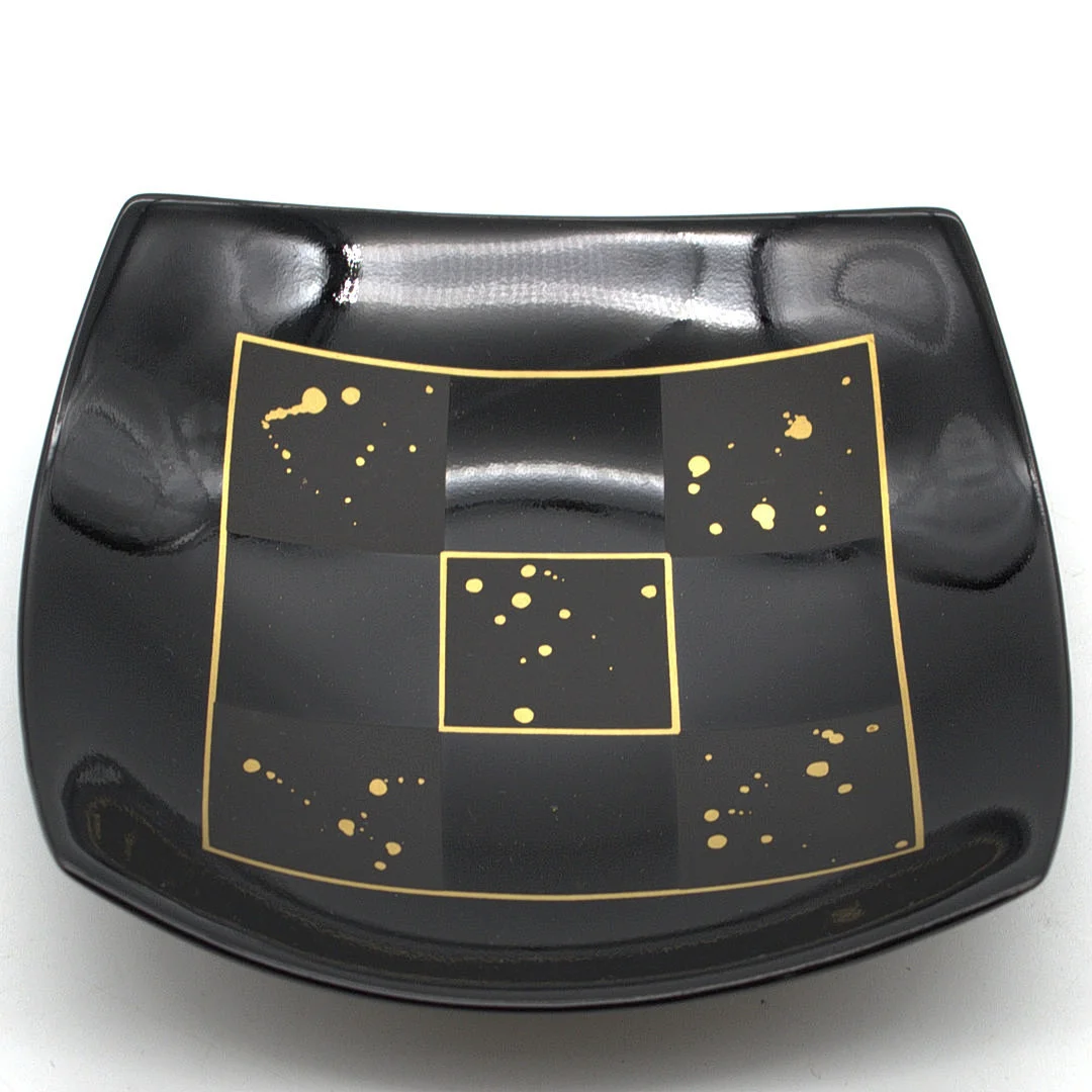 ROSENTHAL CARRE D´OR SCHALE GOLD SCHWARZ YANG FISCHER-TREYDEN, STUDIO LINE. — European — Kunst- und Auktionshaus Kleinhenz
