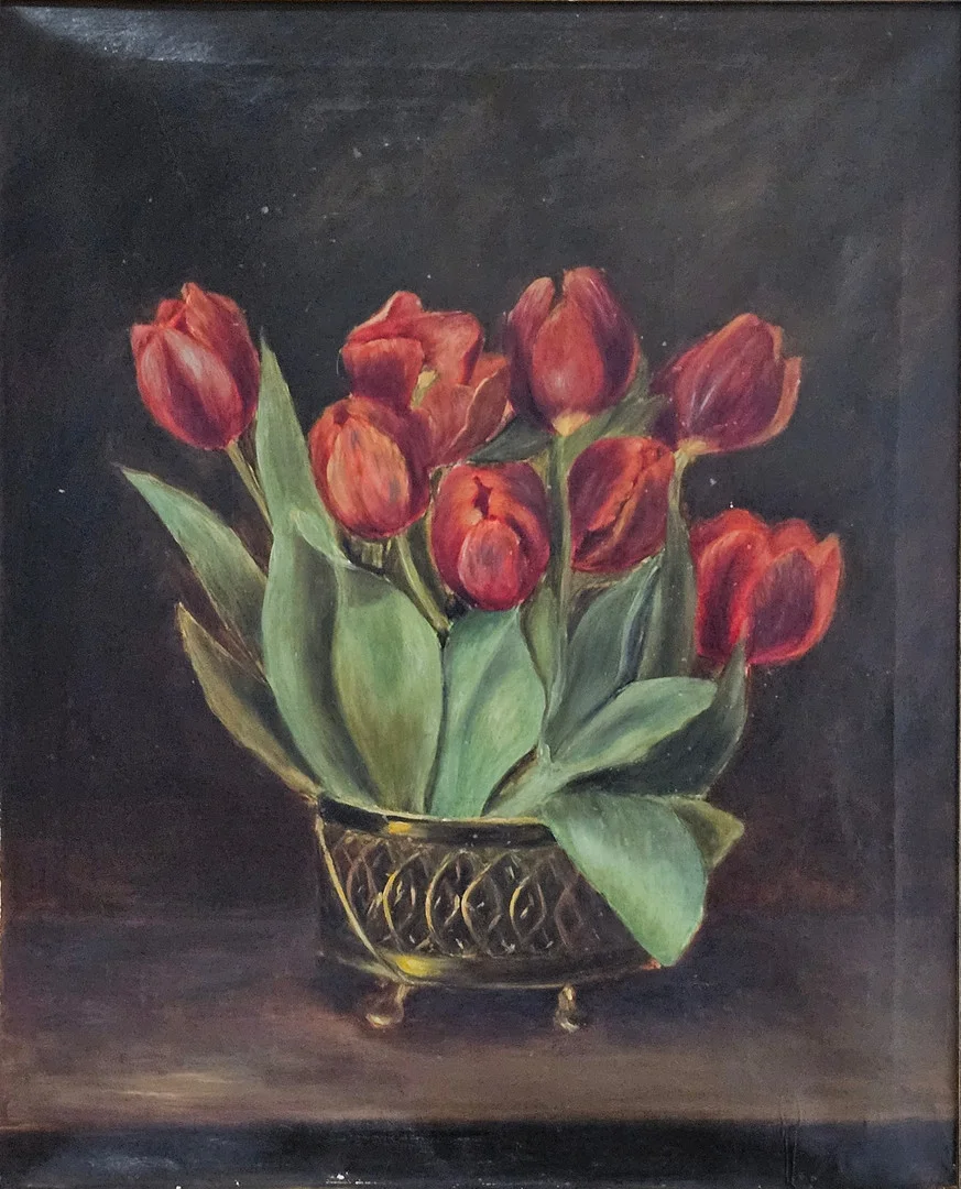 OKÄND KONSTNÄR. Stilleben. Olja på duk, osignerad. — Paintings — Auktionshuset Thörner & Ek