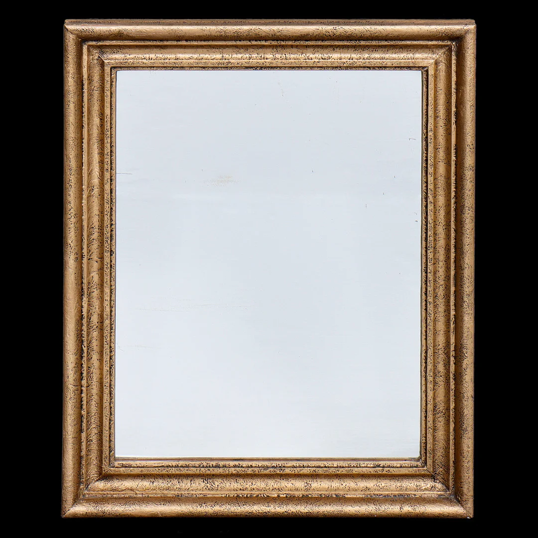 SPEGEL MED DEKORERAD GULDRAM, 1900-TAL. — Mirrors — Auktionskammaren Sydost Kalmar