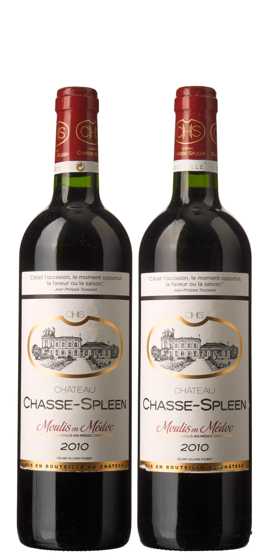 2 x Chateau Chasse Spleen 2010 — 2 x Chateau Chasse Spleen 2010 — Vin/Vin — Blomqvist