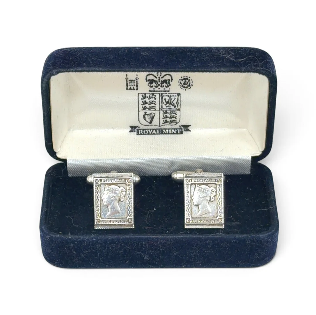 PAIR OF ROYAL MINT SILVER CUFFLINKS. — Cufflinks & Tie Pins — Griffin’s Auctioneers