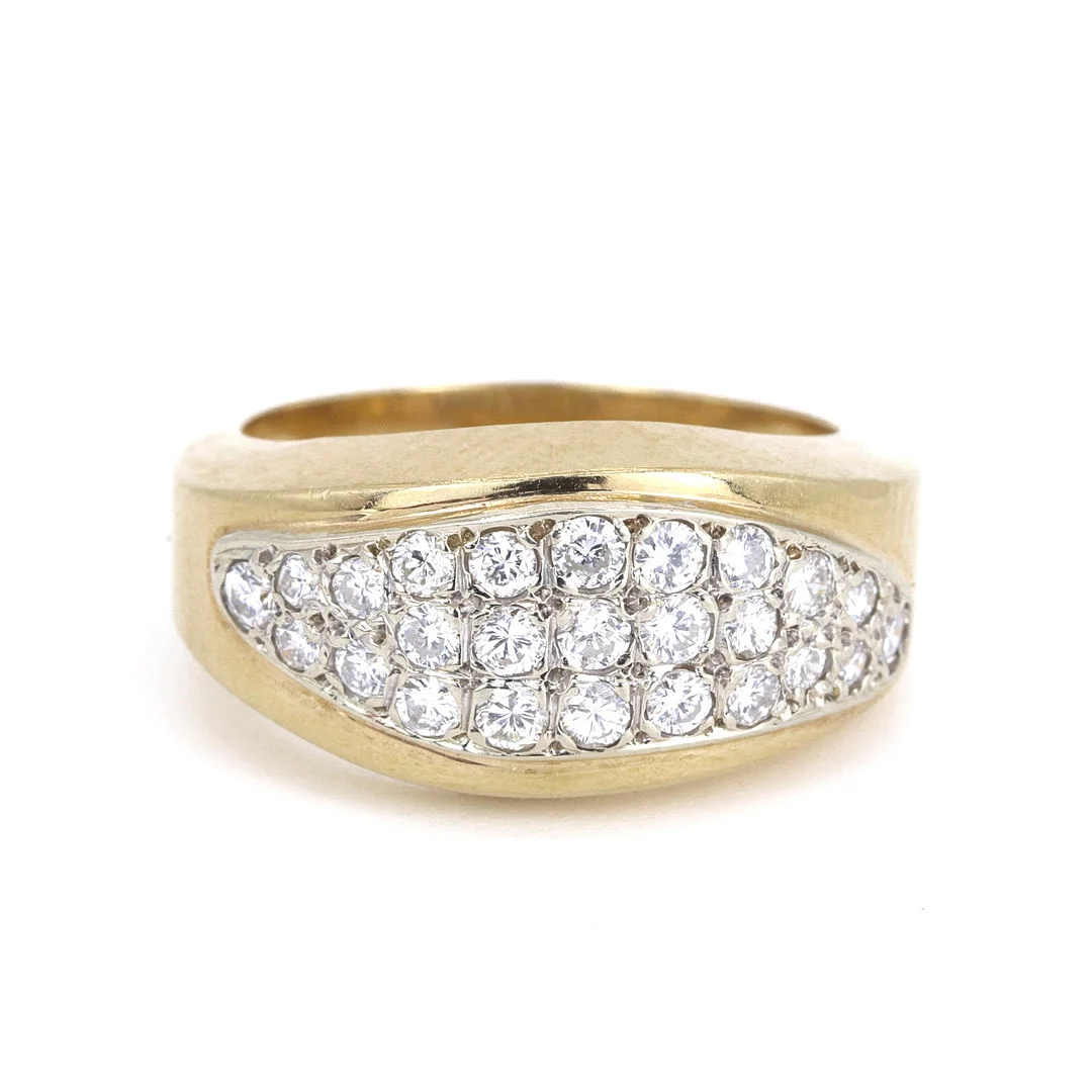 18CT GOLD DIAMOND CLUSTER RING. — Rings — Chalkwell Auctions