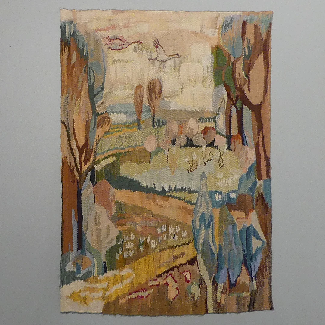 JANINA PISARSKA-NITOWA. väggbonad, "Lee Bortin Figures". — Textiles — Lysekils Auktionsbyrå