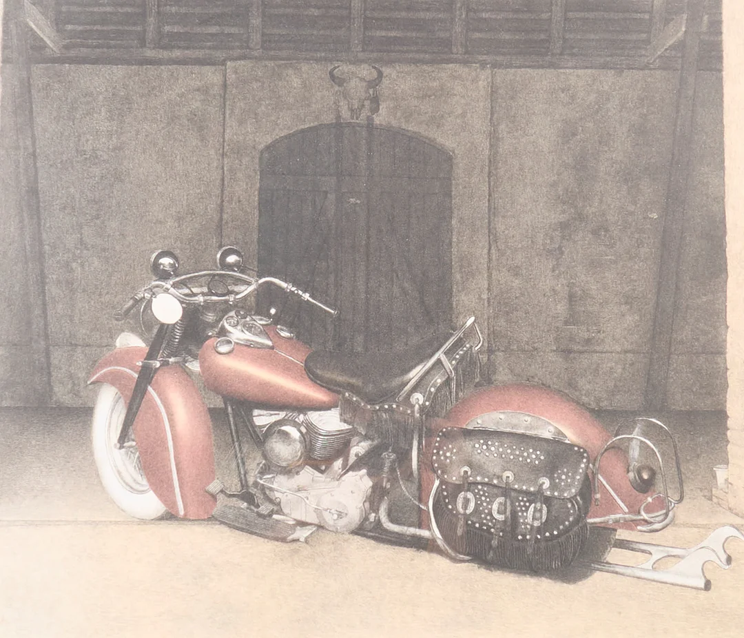 JOHN-ERIK FRANZÉN. Färglitografi, Signerad, 38/250, Indian Chief, 1995. — Engravings & Prints — Metropol Auktioner