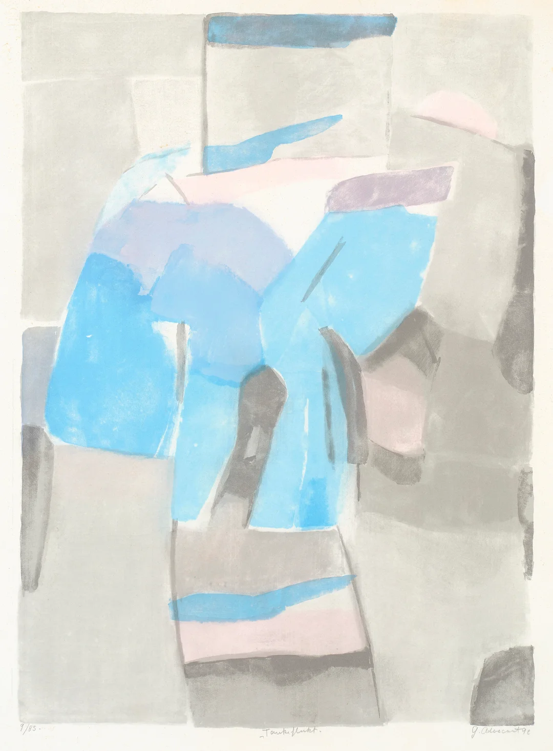 Advocaat, Gunnvor — "Tankeflukt" 1992 — Kunst/Grafikk — Blomqvist