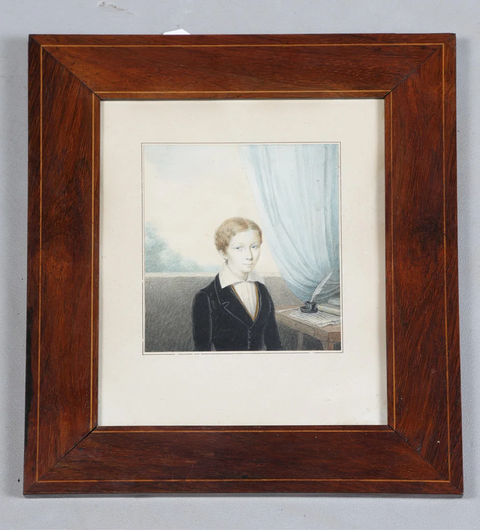 19TH CENTURY FRENCH SCHOOL, PORTRAIT OF A YOUNG BOY. — Paintings — Bishop & Miller