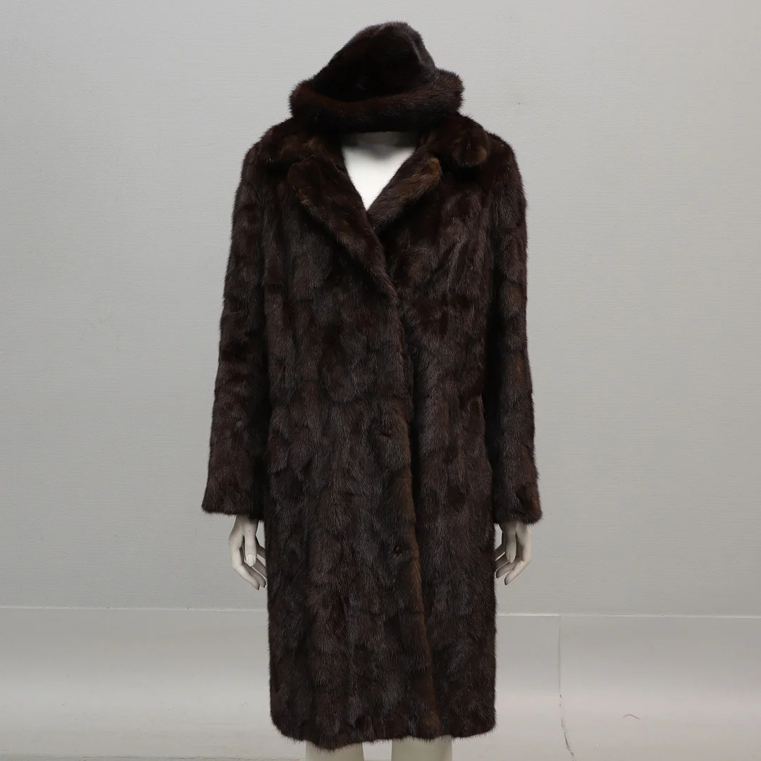 KAPPA MED MÖSSA, päls, mink, bl.a. Wigéns, storlek 36-38. — Vintage & Designer Fashion — Ekenbergs Auktioner