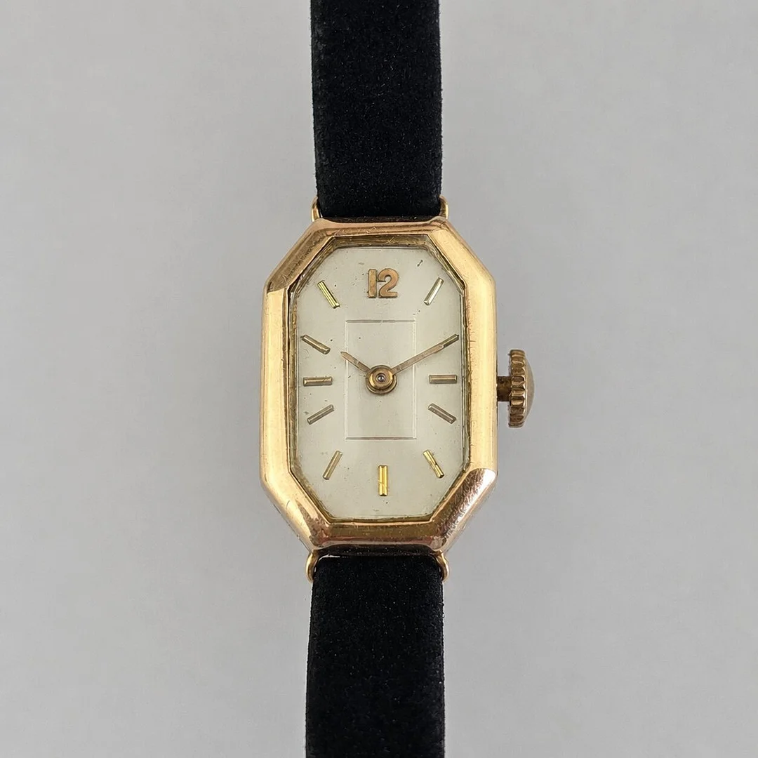 DAMENARMBANDUHR im Art-Déco-Stil - Gelbgold 585 (14K). — Wristwatches — Auktionshaus Blank