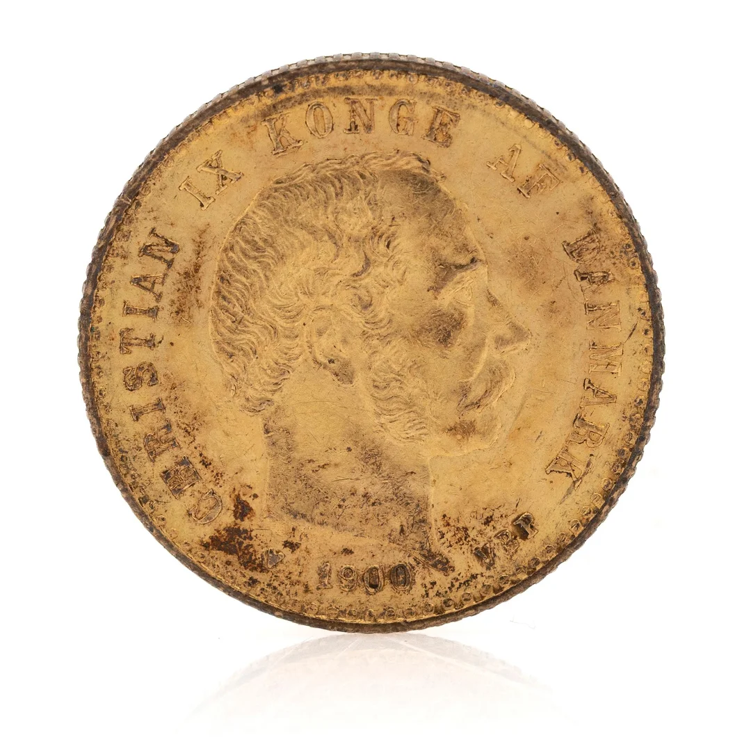 Guldmynt, Christian IX Danmark, 1900. — Militaria/Mynt — Bukowskis